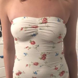 floral bodysuit tube top